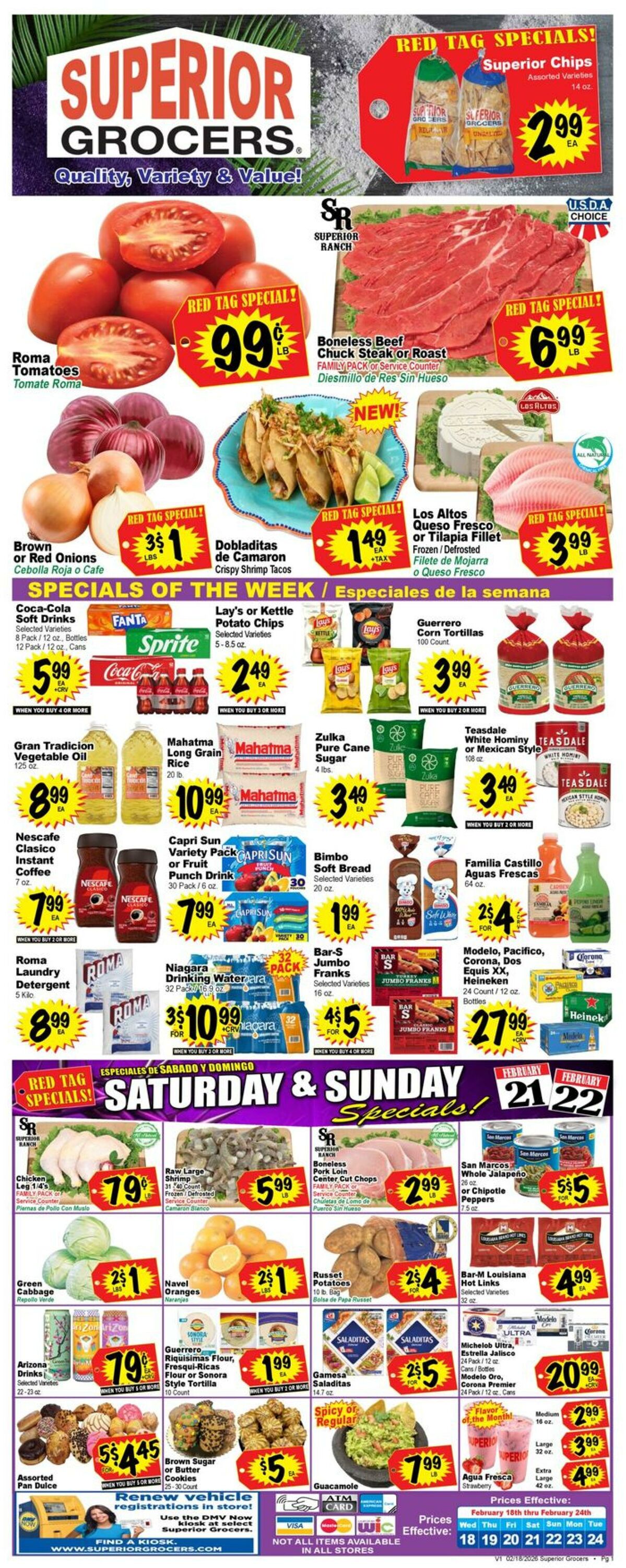Weekly ad Superior Grocers 02/18/2026 - 02/24/2026