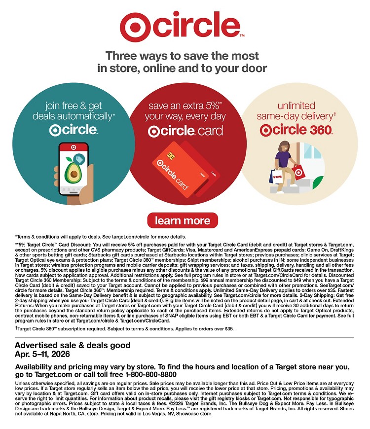 Weekly ad Target 04/05/2026 - 04/11/2026