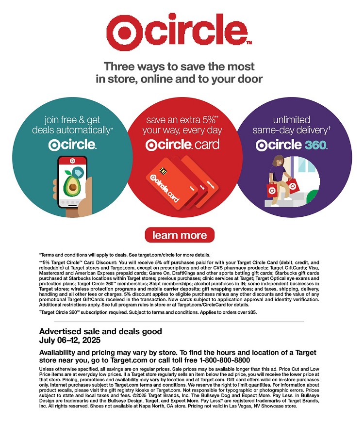 Weekly ad Target 07/06/2025 - 07/12/2025