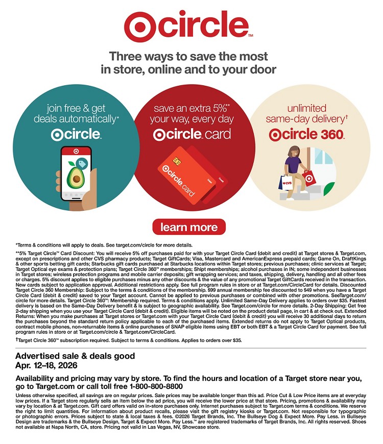 Weekly ad Target 04/12/2026 - 04/18/2026