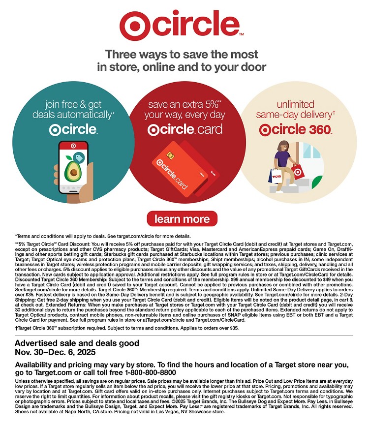 Weekly ad Target 11/30/2025 - 12/06/2025
