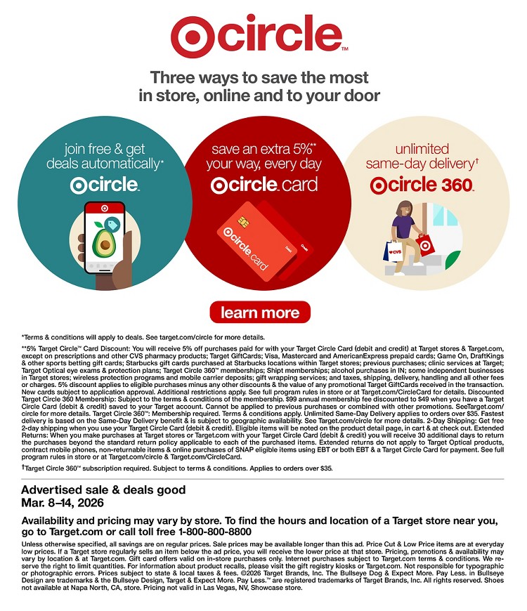 Weekly ad Target 03/15/2026 - 03/21/2026