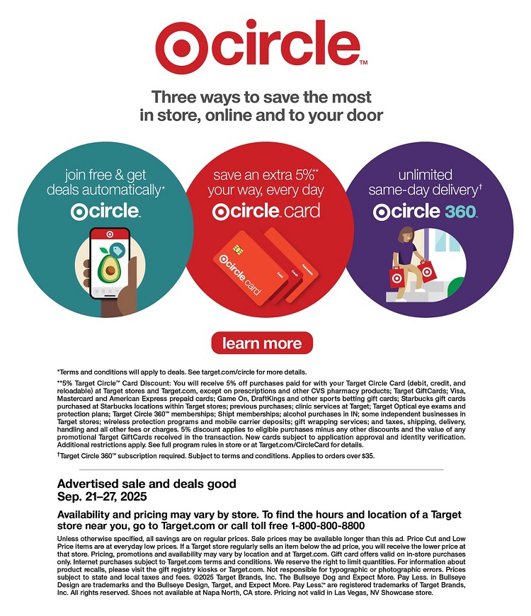 Weekly ad Target 09/21/2025 - 09/27/2025