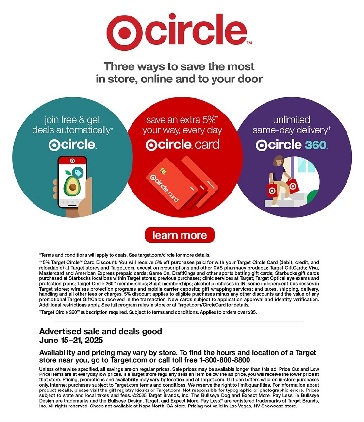 Weekly ad Target 06/15/2025 - 06/21/2025