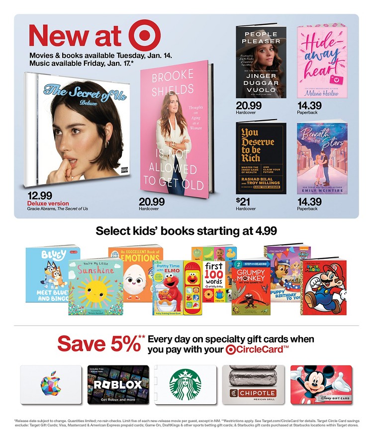 Weekly ad Target 01/12/2025 - 01/18/2025