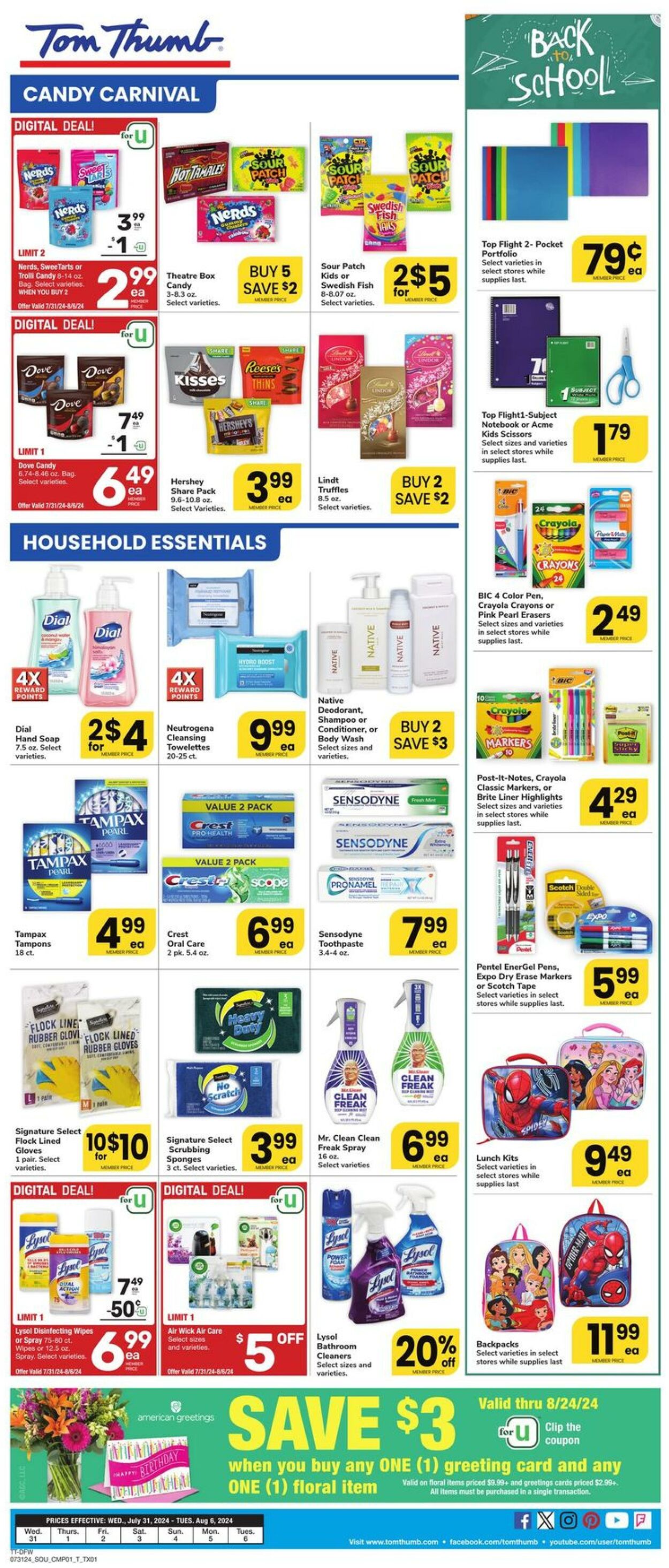 Weekly ad Tom Thumb 07/31/2024 - 08/06/2024