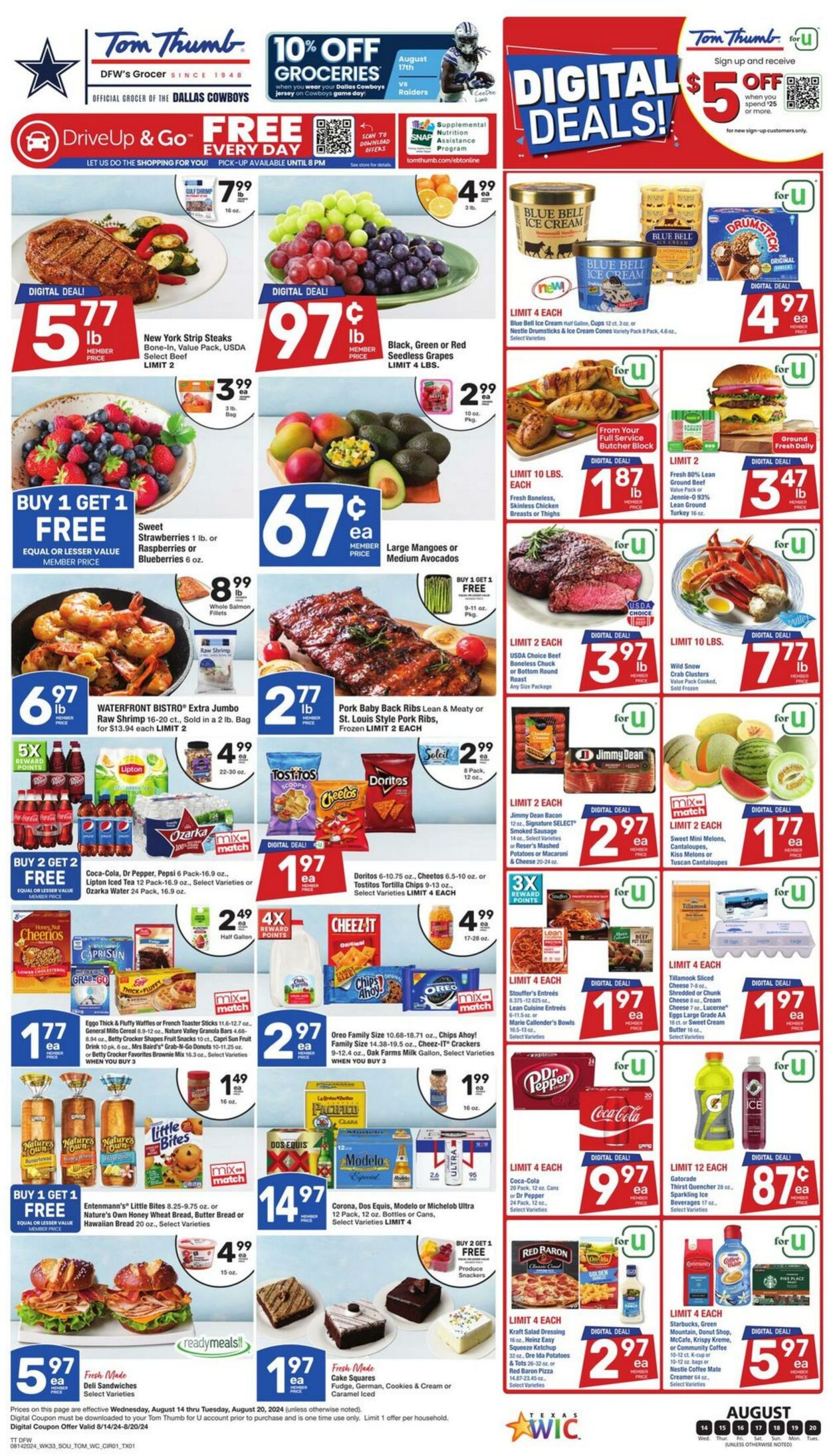 Weekly ad Tom Thumb 08/14/2024 - 08/20/2024