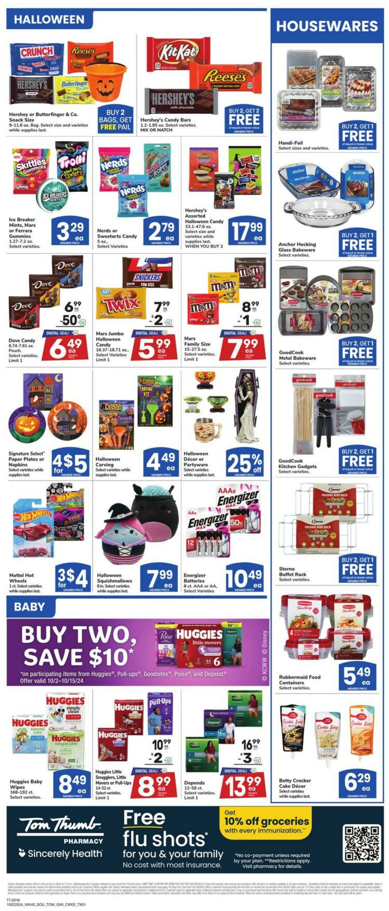 Weekly ad Tom Thumb 10/02/2024 - 10/08/2024