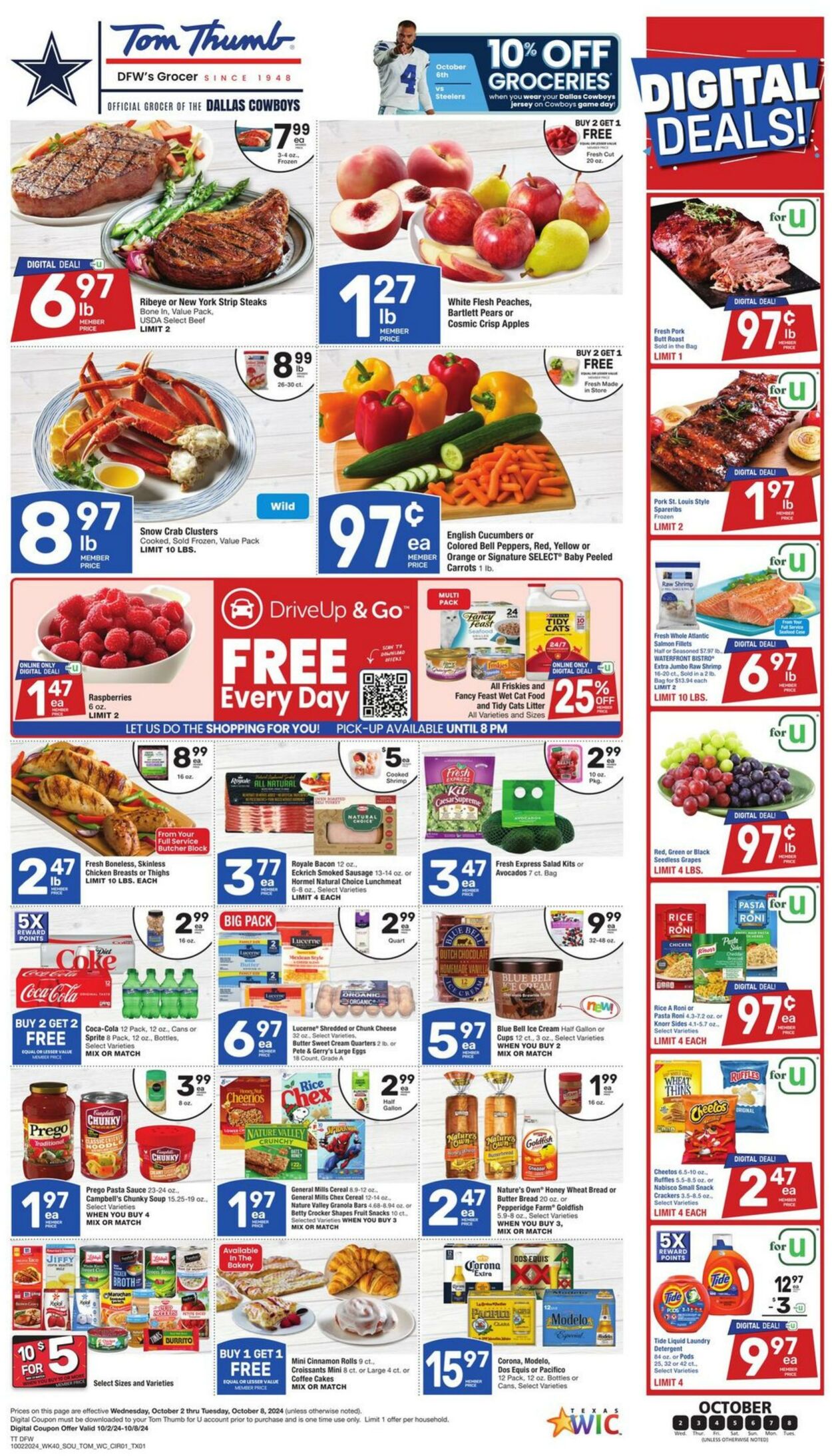 Weekly ad Tom Thumb 10/02/2024 - 10/08/2024