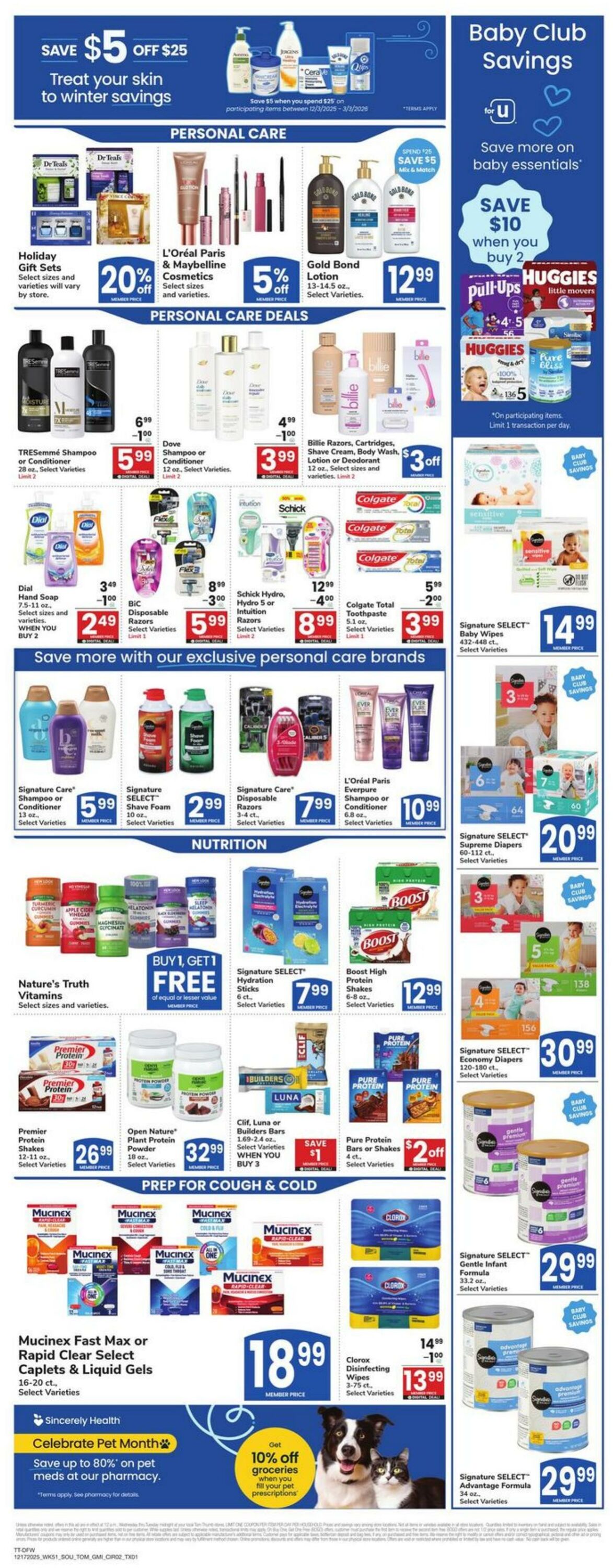Weekly ad Tom Thumb 12/17/2025 - 12/24/2025