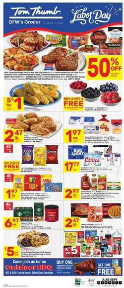 Weekly ad Tom Thumb 08/27/2025 - 09/02/2025