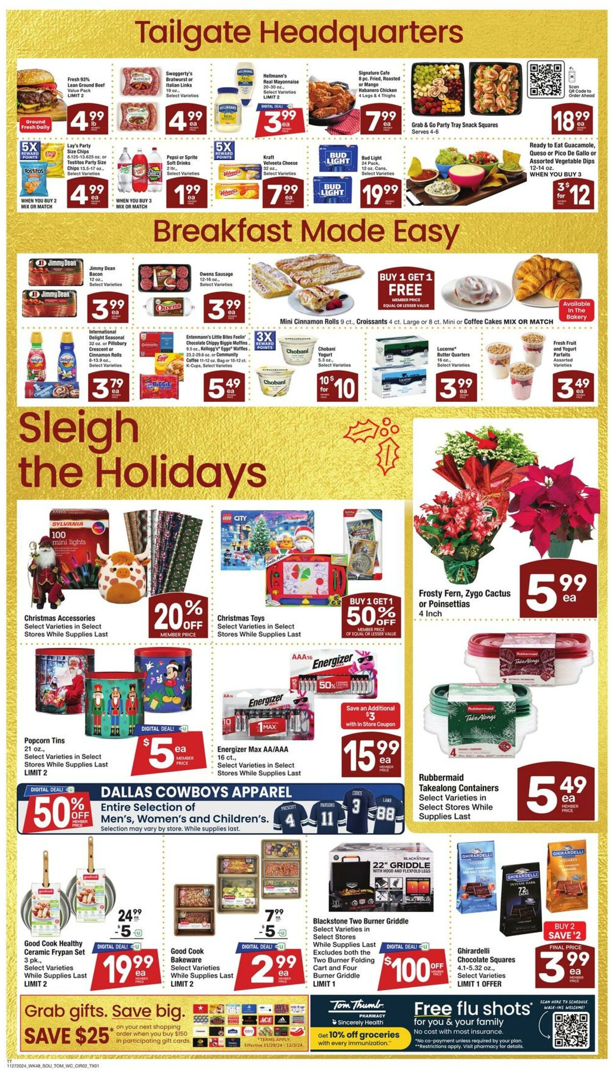 Weekly ad Tom Thumb 11/29/2024 - 12/03/2024