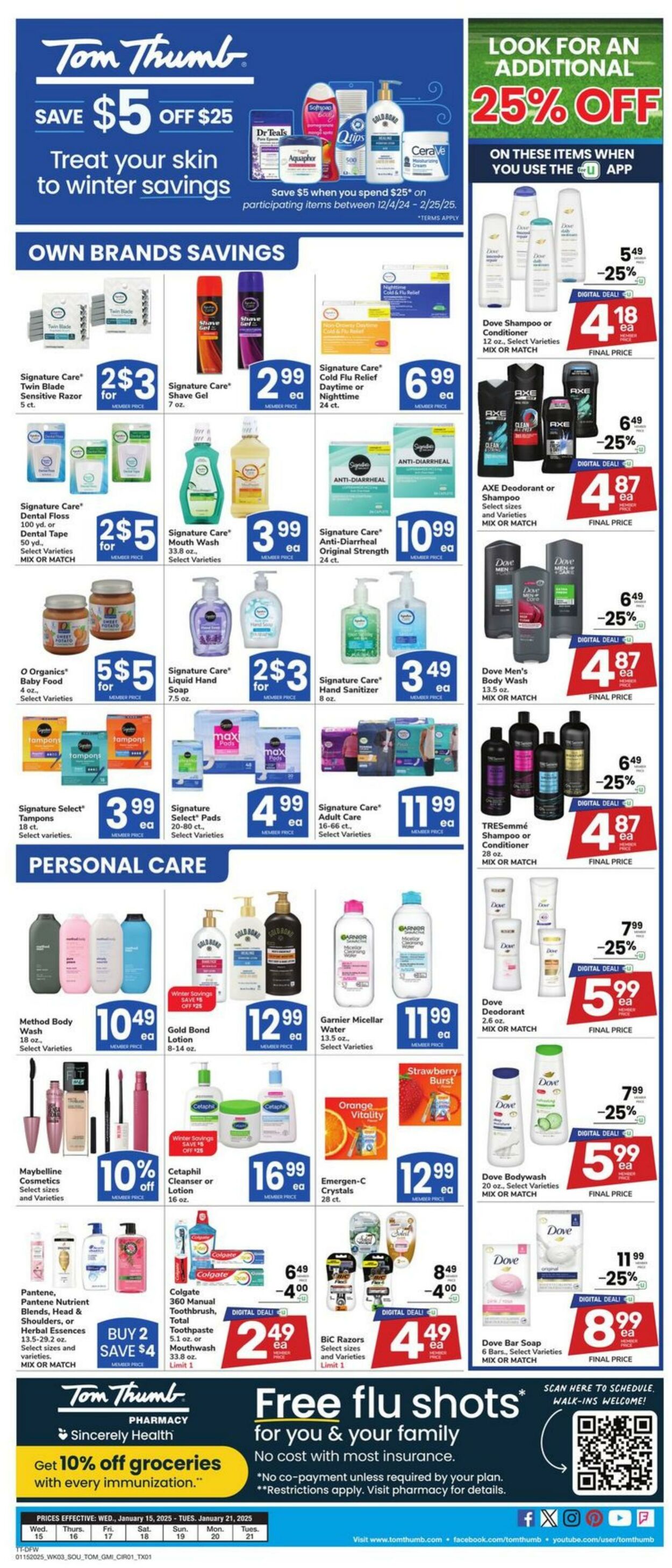 Weekly ad Tom Thumb 01/15/2025 - 01/21/2025