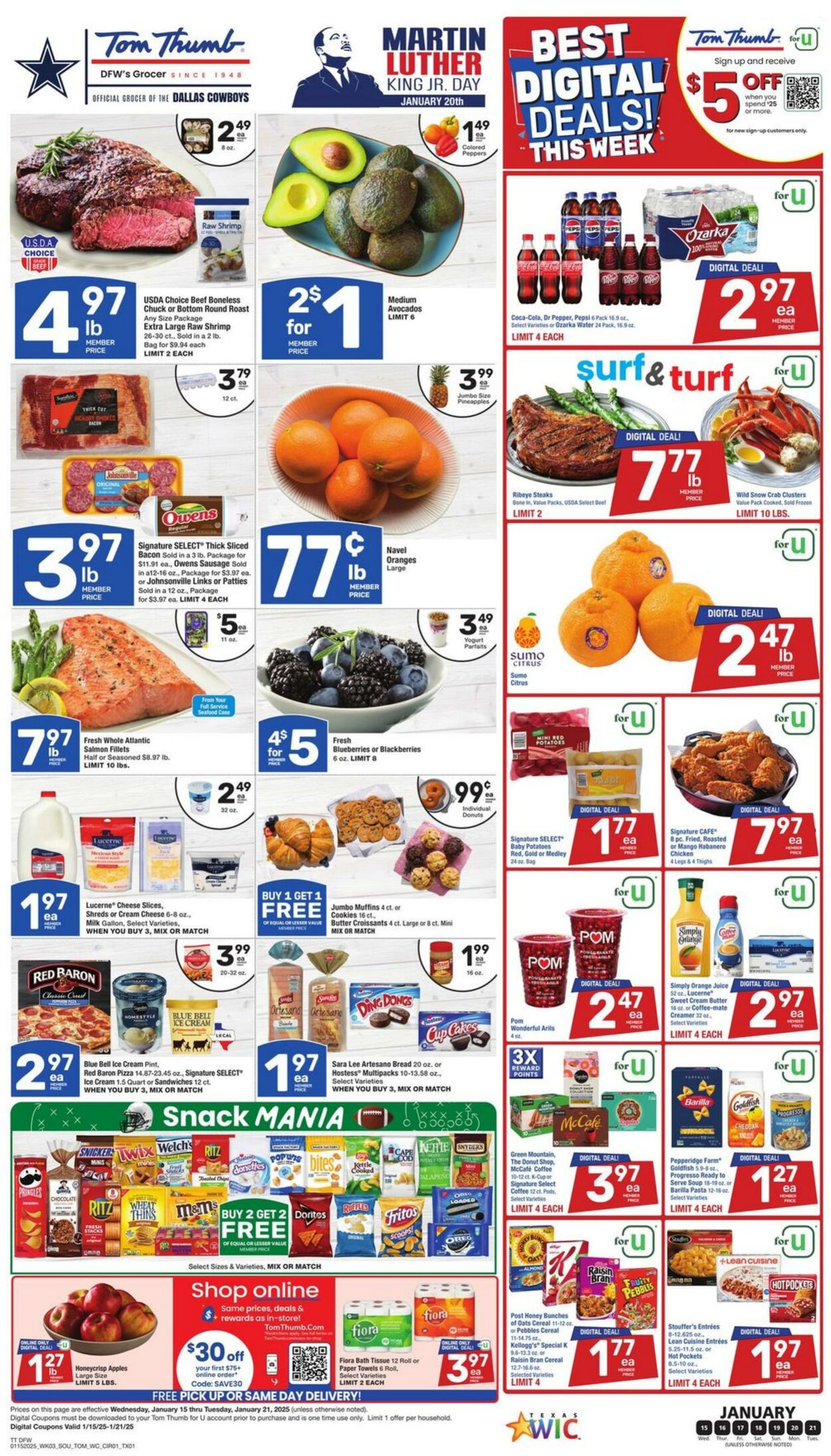 Weekly ad Tom Thumb 01/15/2025 - 01/21/2025