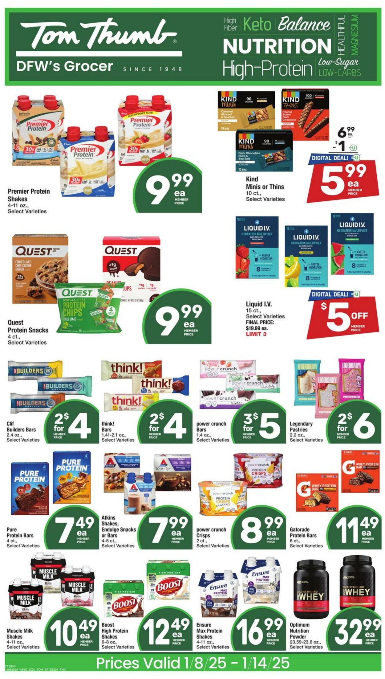 Weekly ad Tom Thumb 01/08/2025 - 01/14/2025