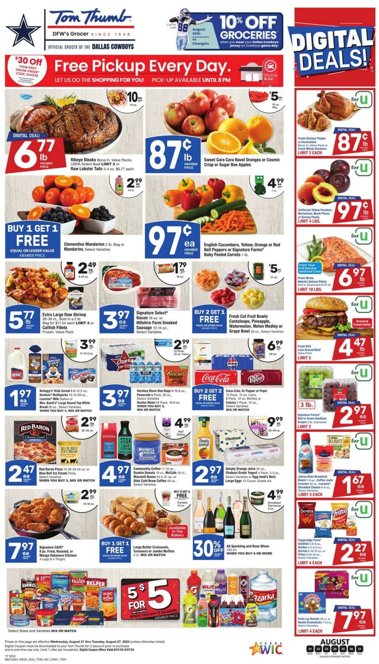 Weekly ad Tom Thumb 08/21/2024 - 08/27/2024