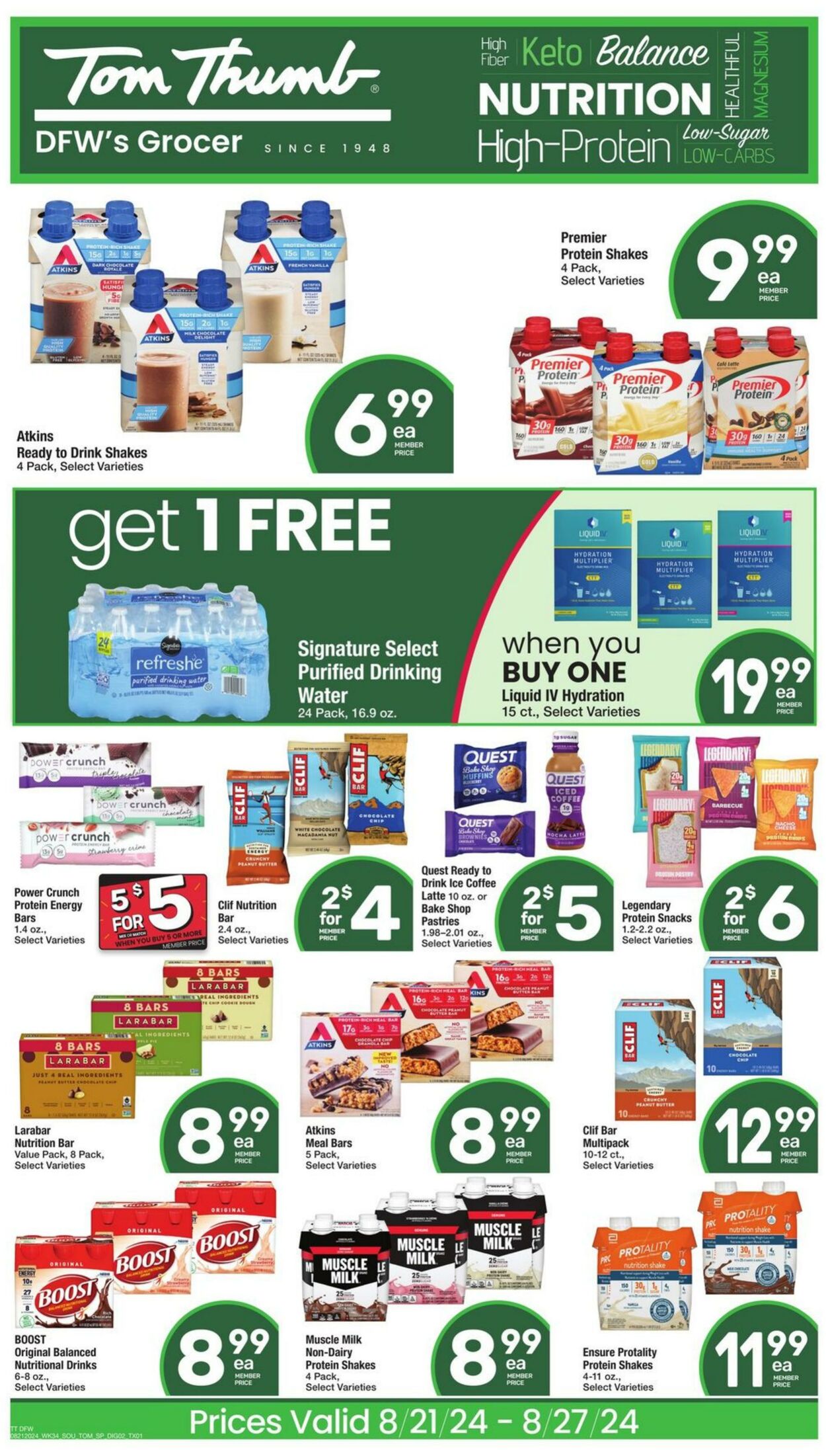 Weekly ad Tom Thumb 08/21/2024 - 08/27/2024