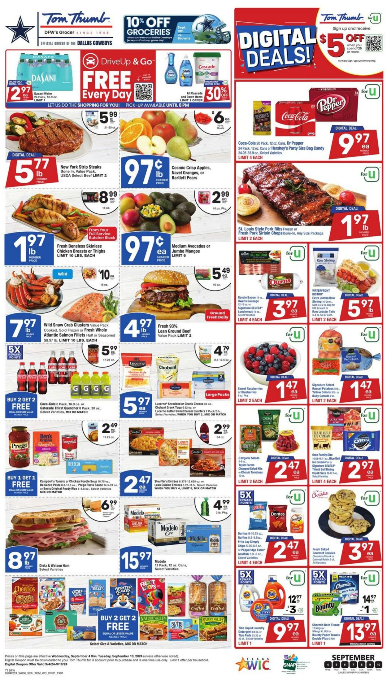 Weekly ad Tom Thumb 09/04/2024 - 09/10/2024