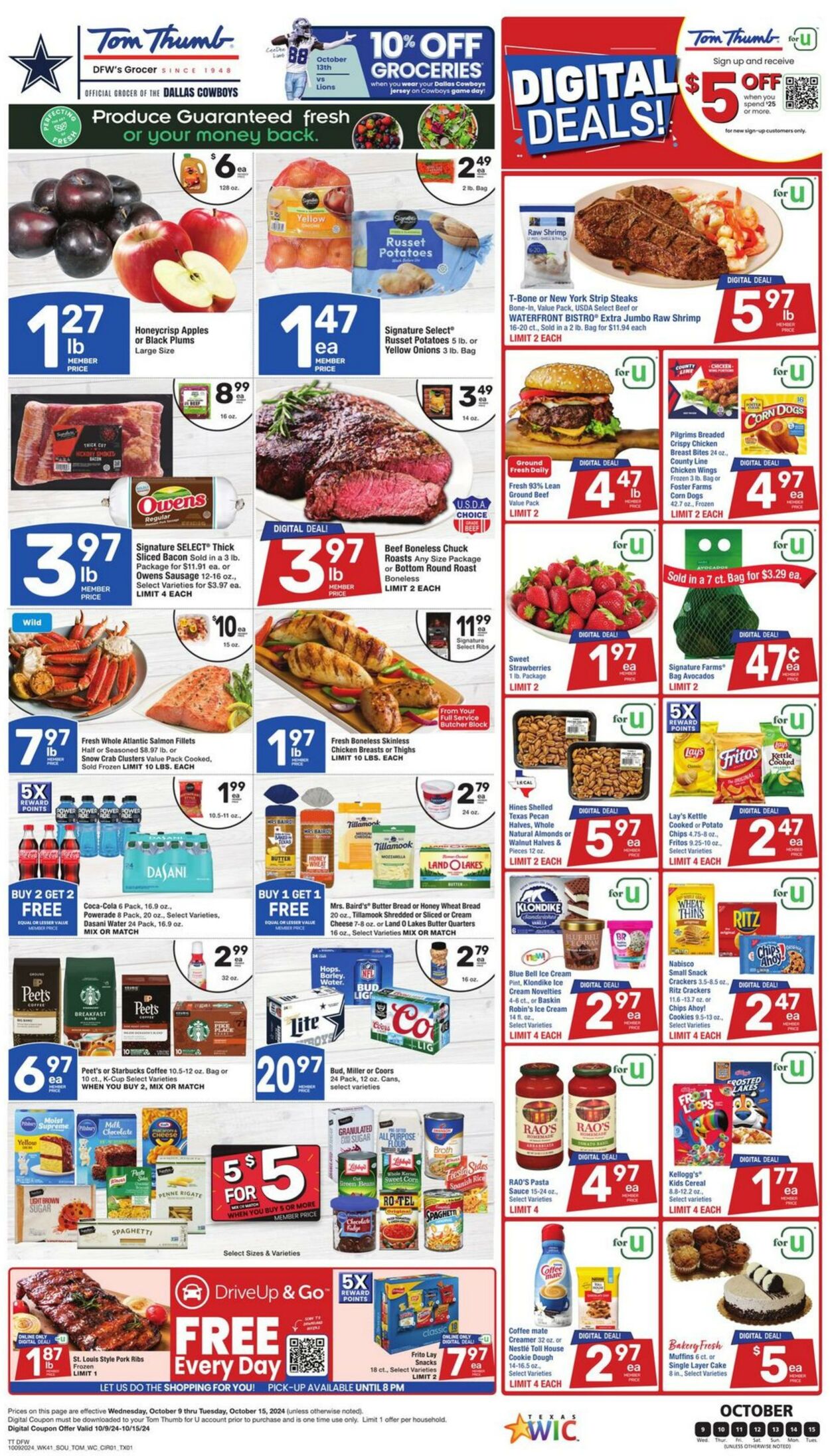 Weekly ad Tom Thumb 10/09/2024 - 10/15/2024