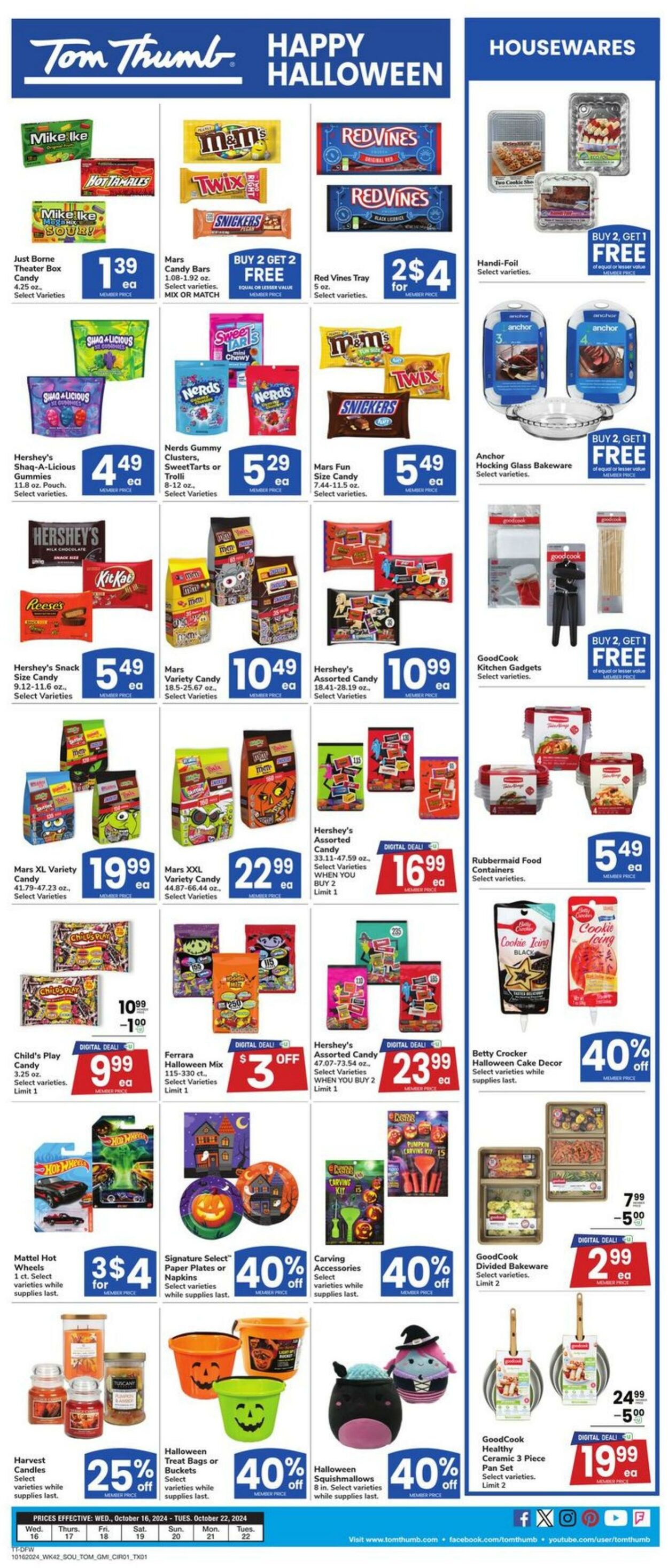 Weekly ad Tom Thumb 10/16/2024 - 10/22/2024