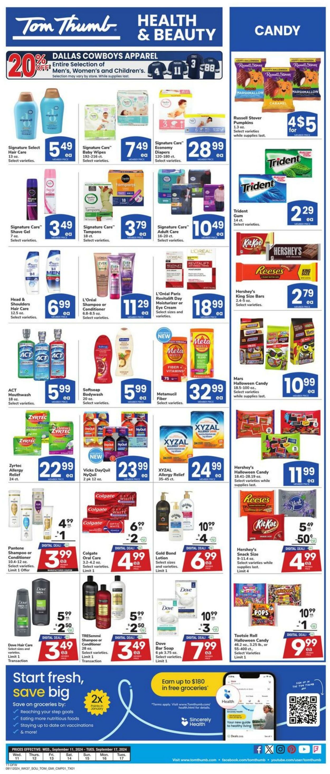 Weekly ad Tom Thumb 09/11/2024 - 09/17/2024