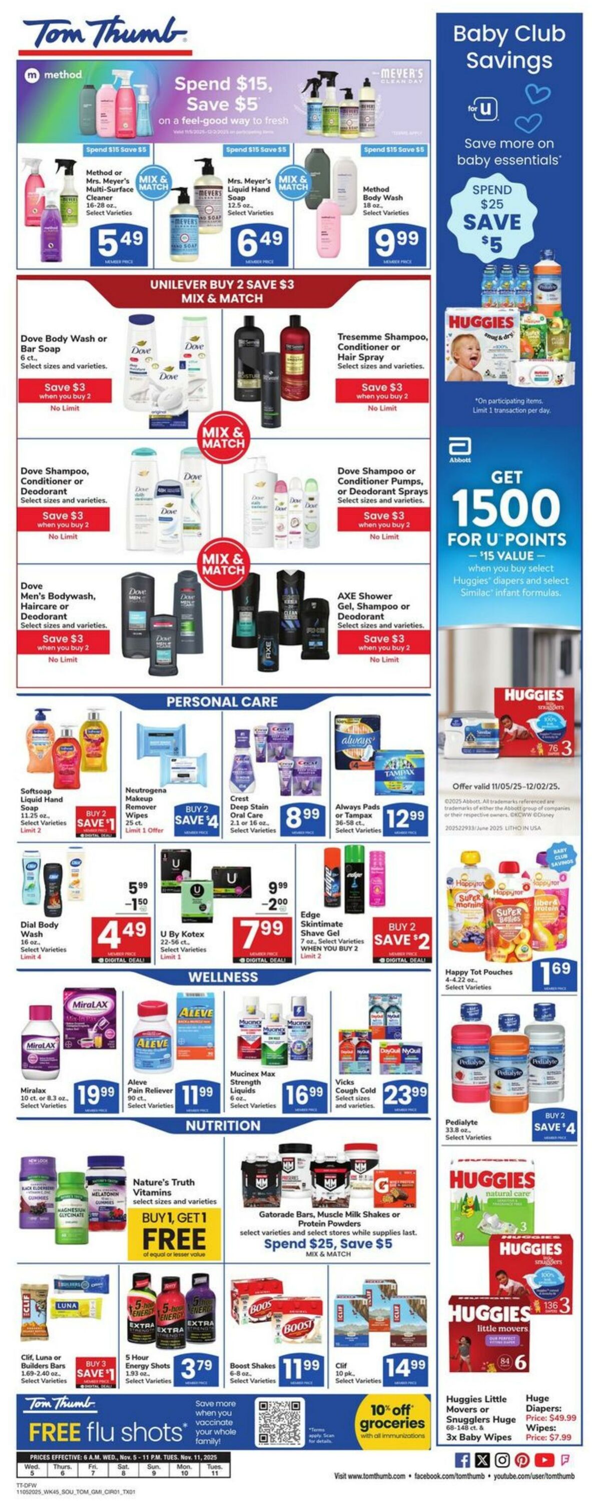 Weekly ad Tom Thumb 11/05/2025 - 11/11/2025