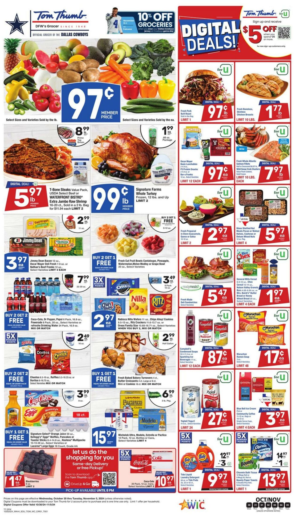 Weekly ad Tom Thumb 10/30/2024 - 11/05/2024