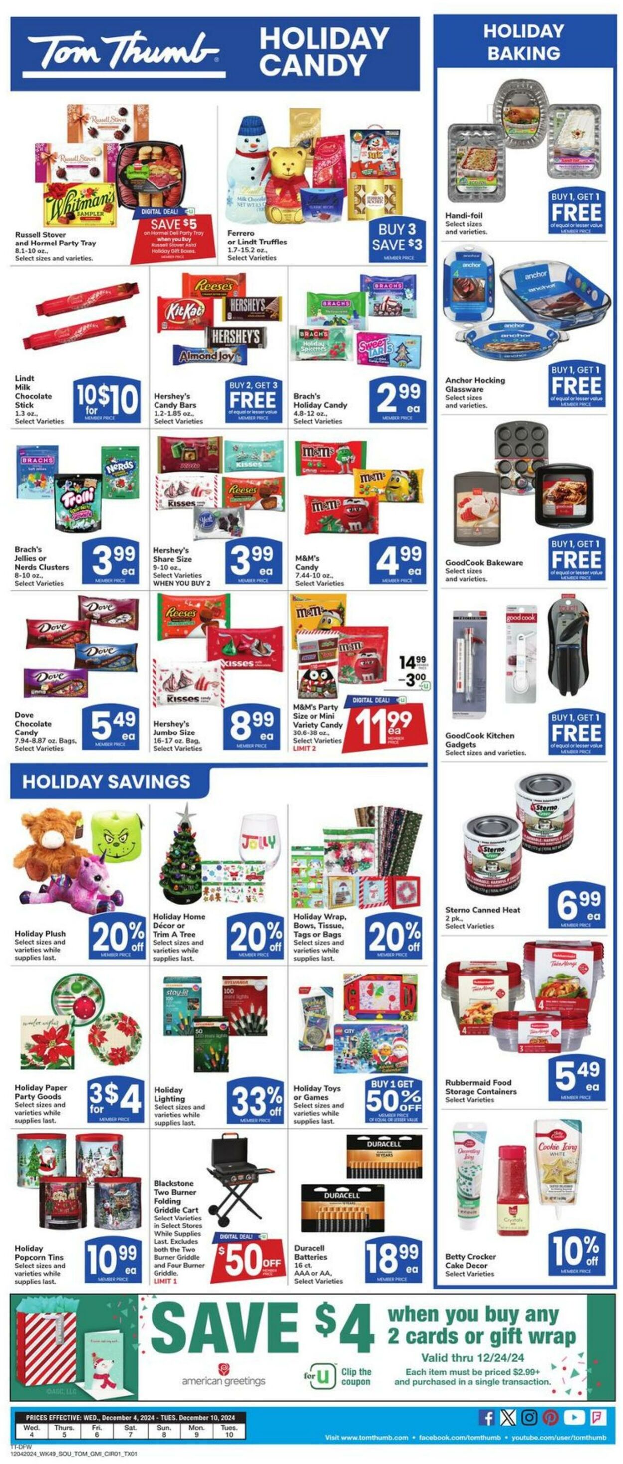 Weekly ad Tom Thumb 12/04/2024 - 12/10/2024