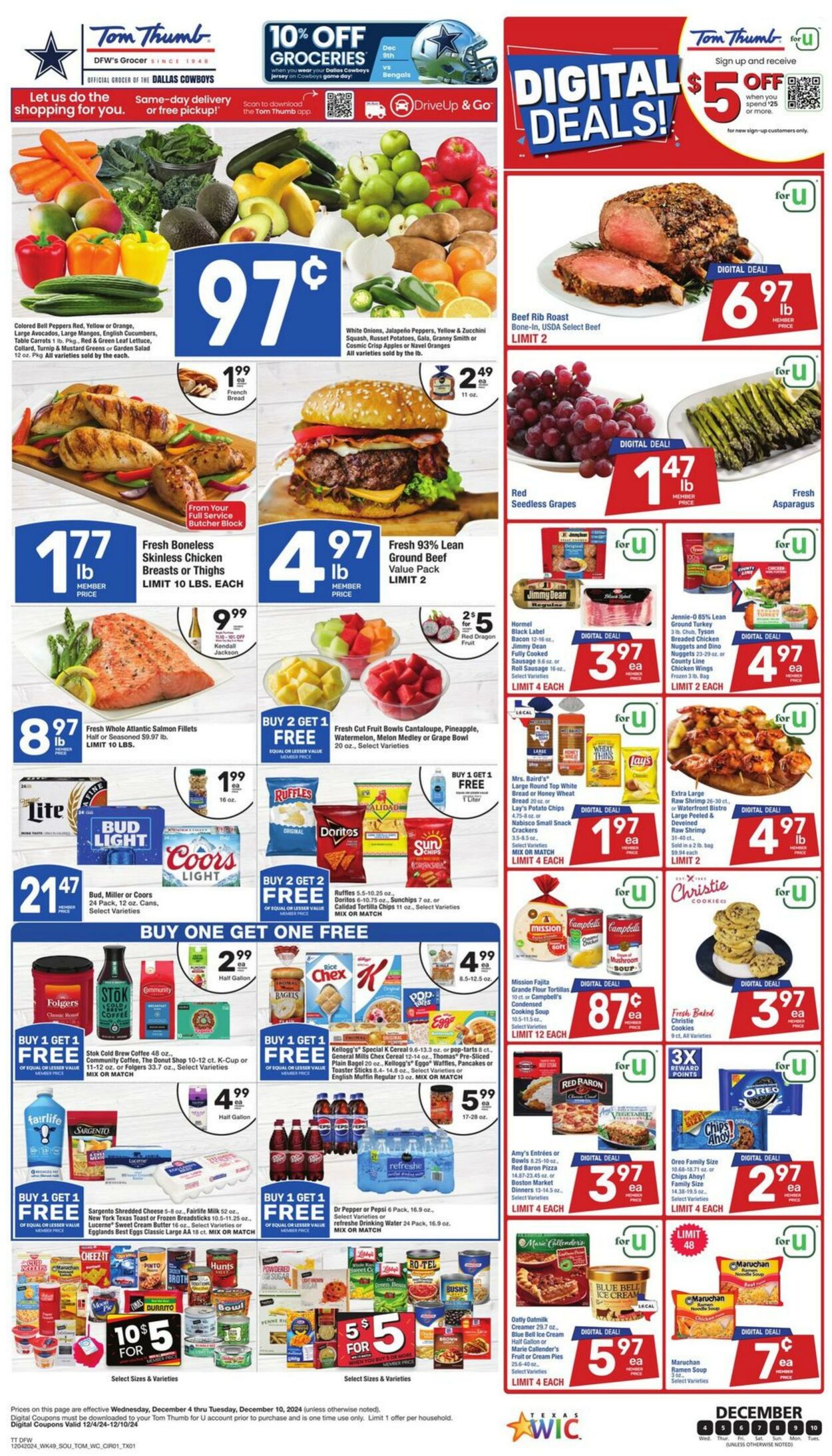 Weekly ad Tom Thumb 12/04/2024 - 12/10/2024