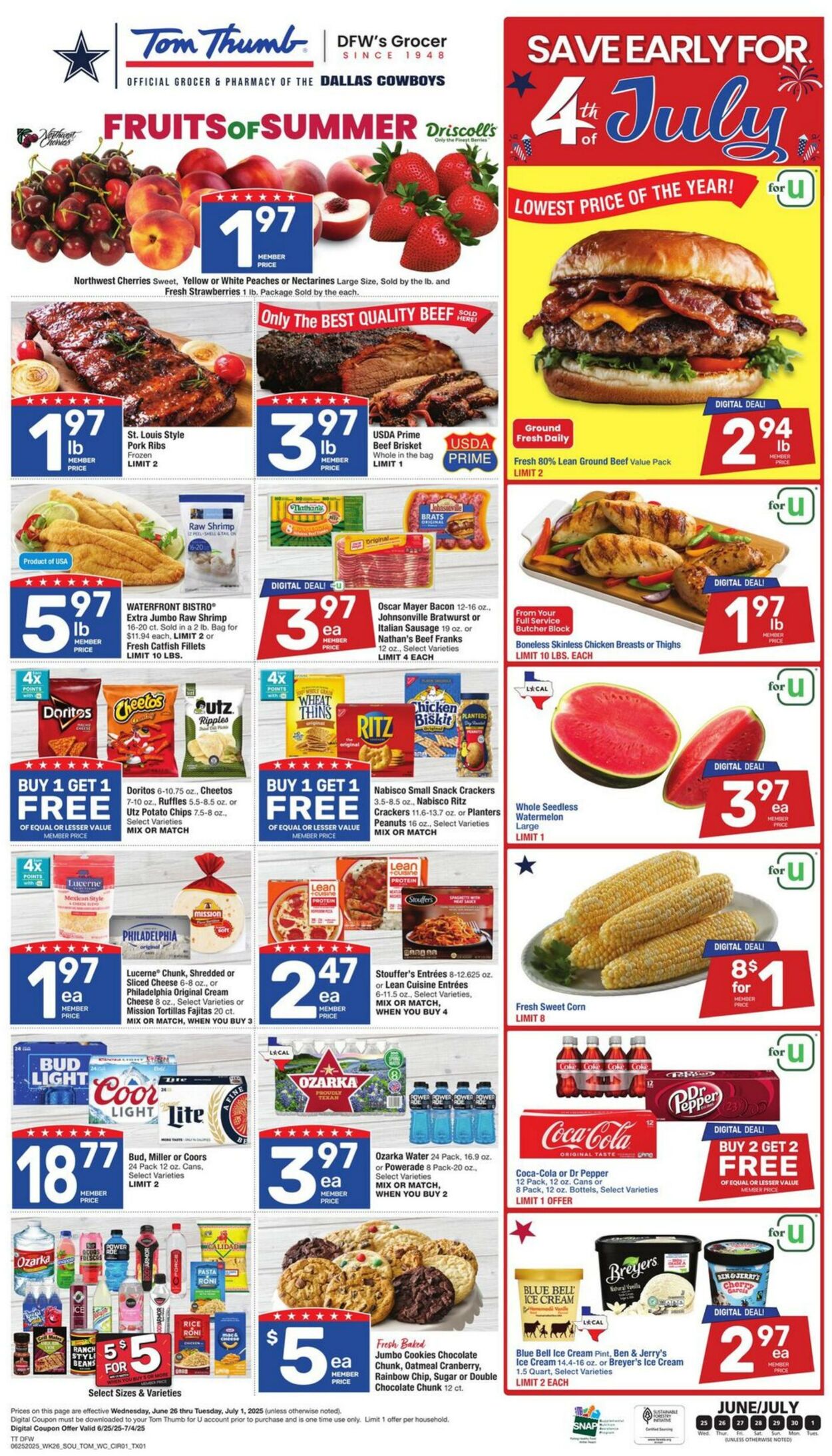 Weekly ad Tom Thumb 06/25/2025 - 07/01/2025