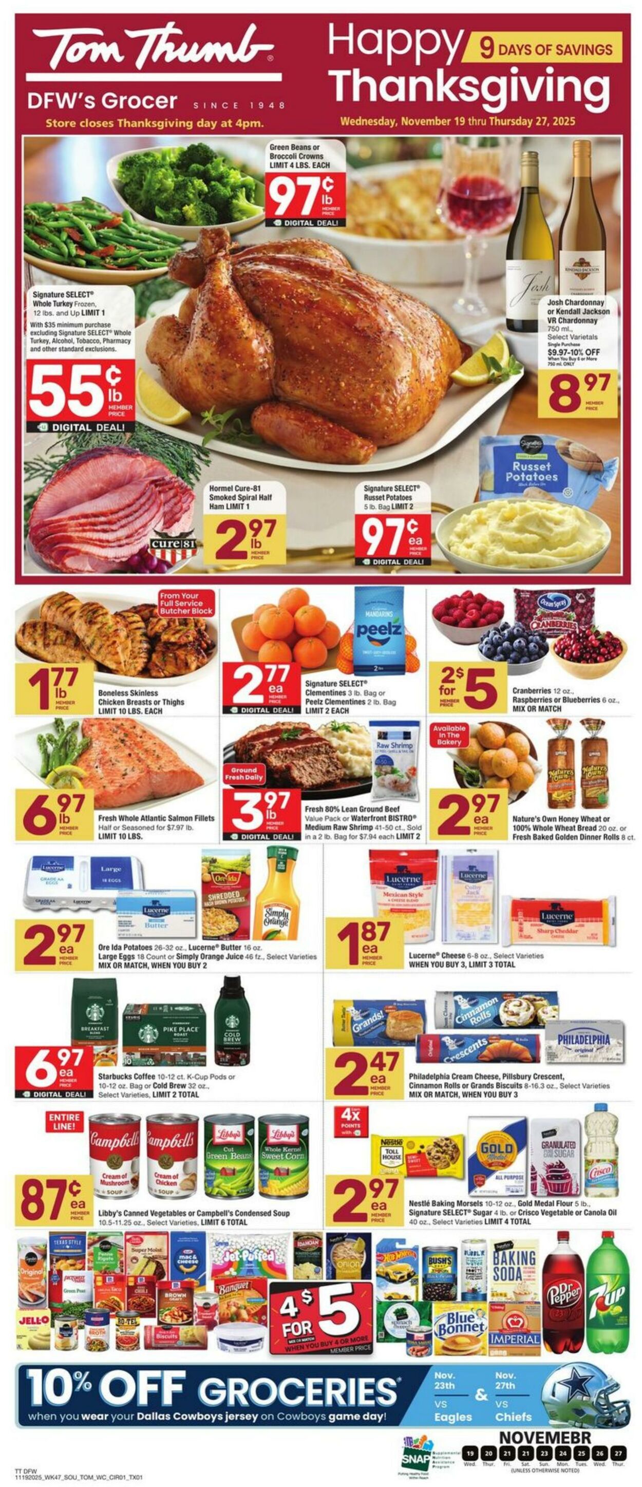 Weekly ad Tom Thumb 11/19/2025 - 11/27/2025