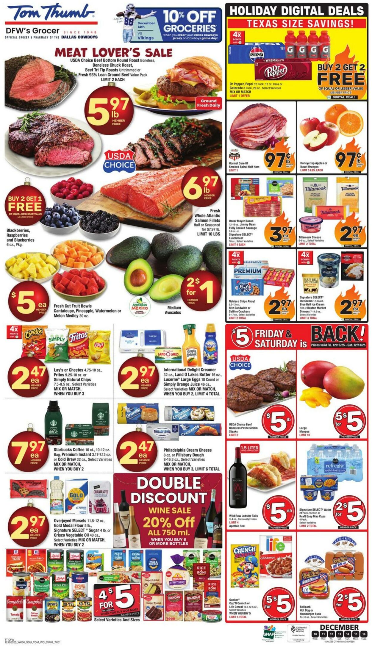 Weekly ad Tom Thumb 12/10/2025 - 12/16/2025