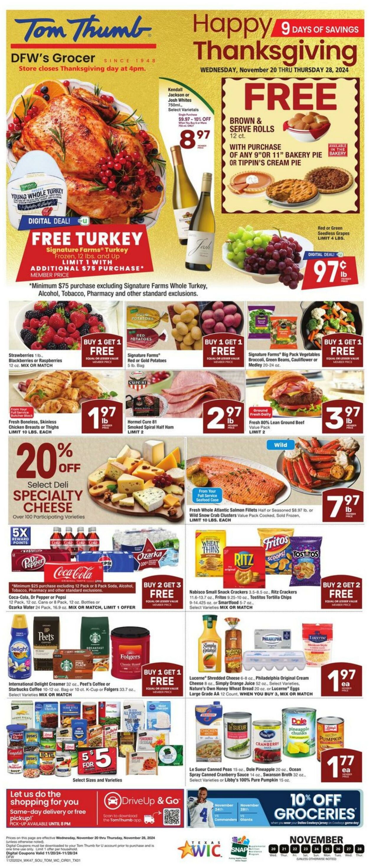 Weekly ad Tom Thumb 11/20/2024 - 11/28/2024