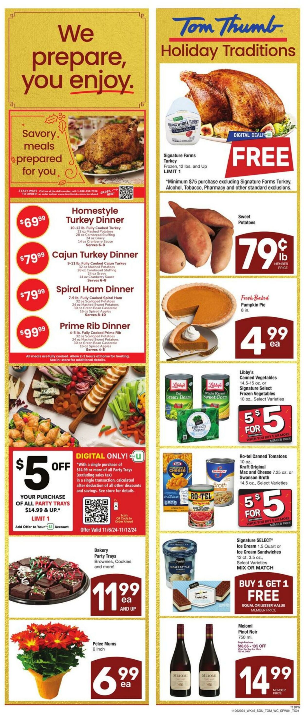 Weekly ad Tom Thumb 11/06/2024 - 11/12/2024