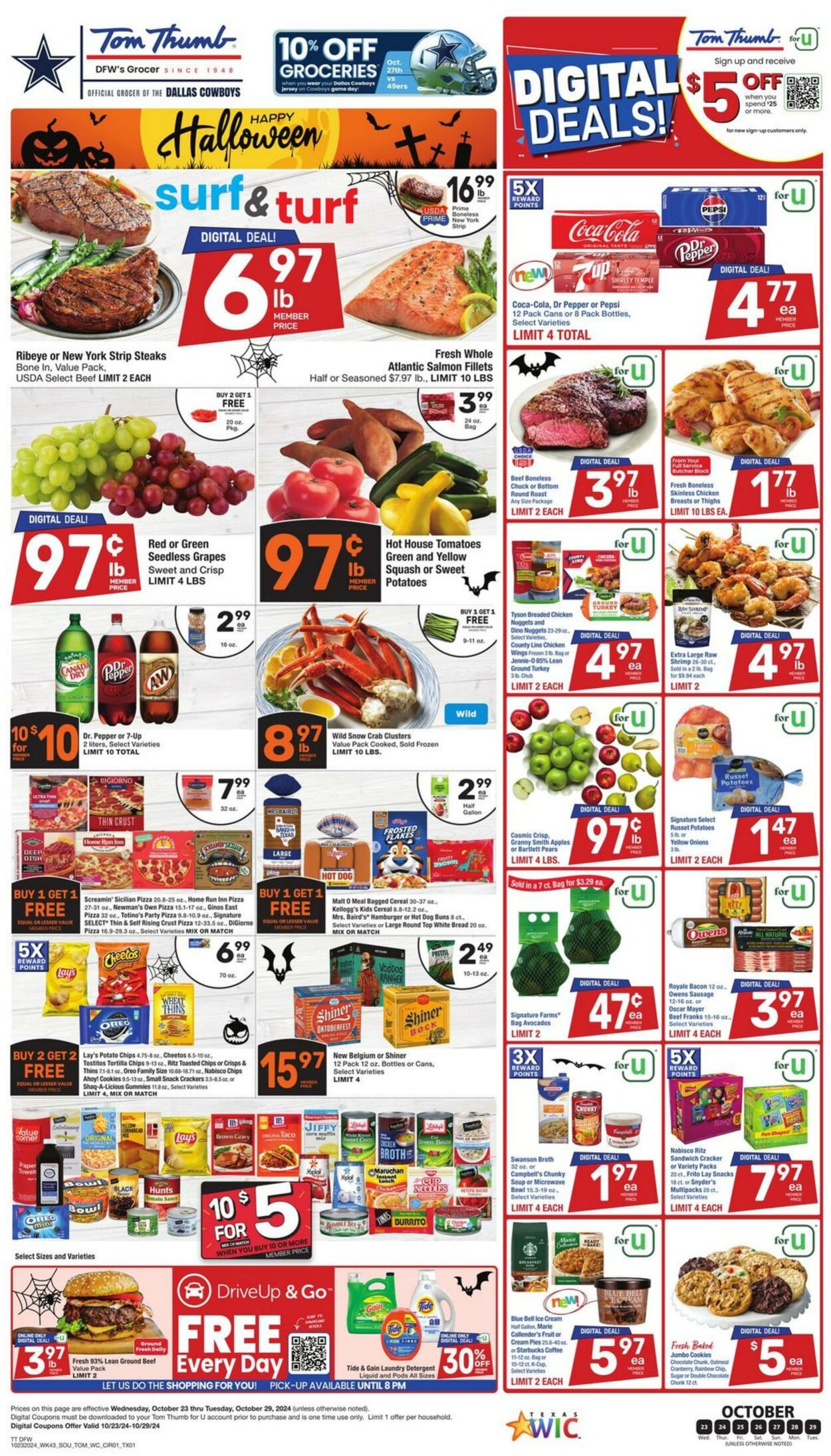 Weekly ad Tom Thumb 10/23/2024 - 10/29/2024