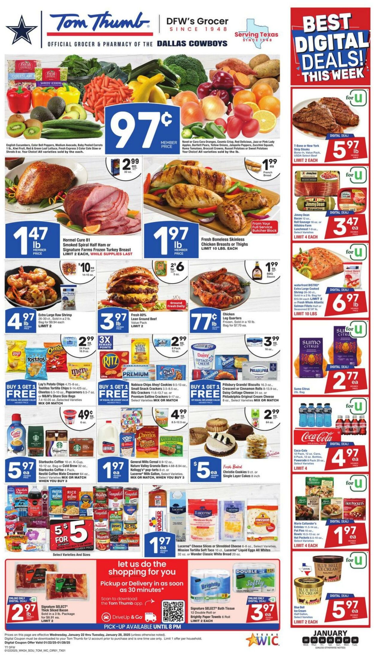 Weekly ad Tom Thumb 01/22/2025 - 01/28/2025