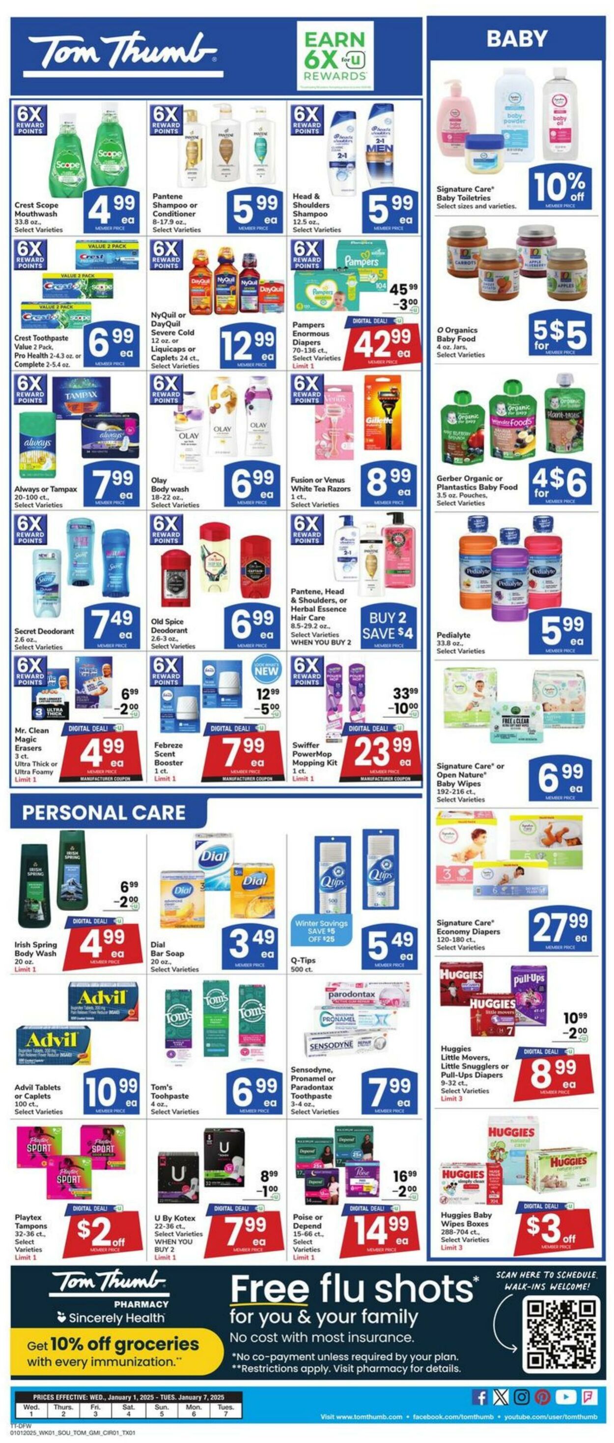 Weekly ad Tom Thumb 01/01/2025 - 01/07/2025