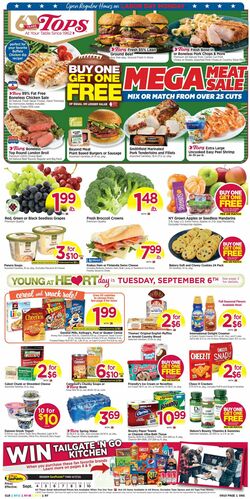 Weekly ad Tops Friendly Markets 09/04/2022-09/10/2022