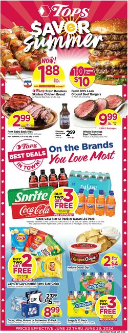 Weekly ad Tops Friendly Markets 06/30/2024 - 07/06/2024