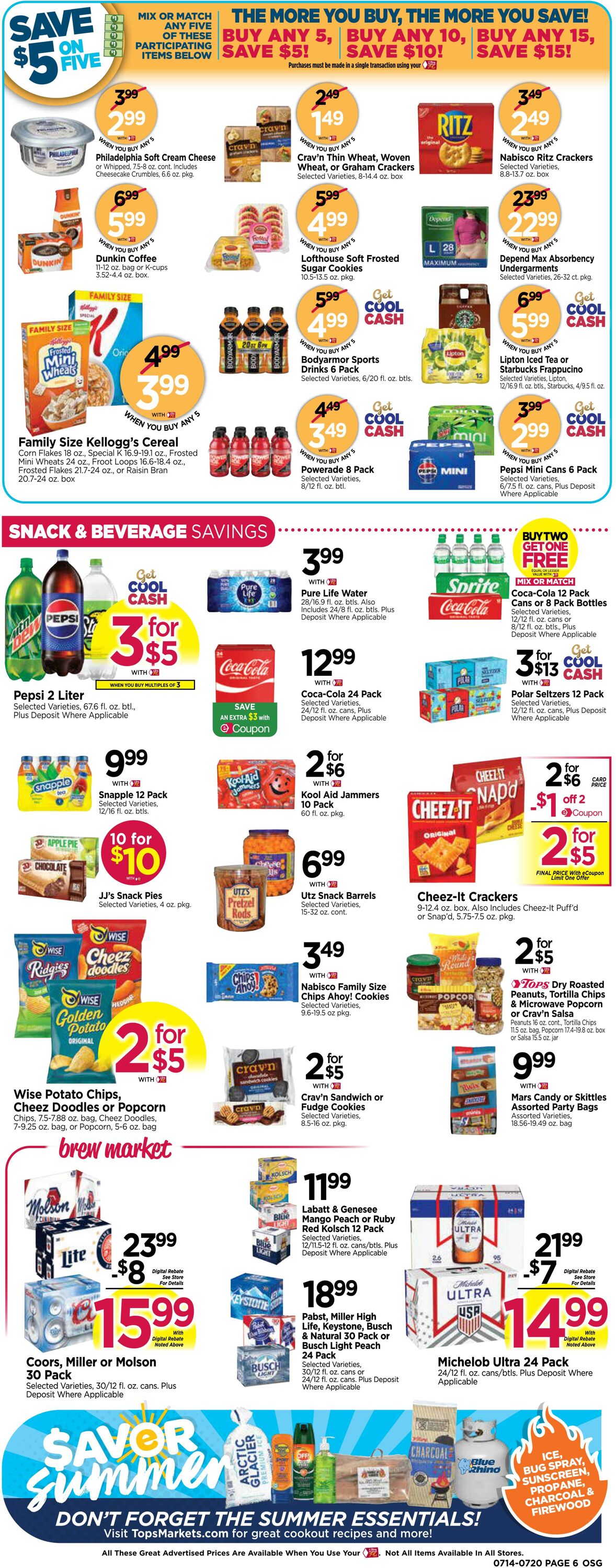 Weekly ad Tops Friendly Markets 07/14/2024 - 07/20/2024