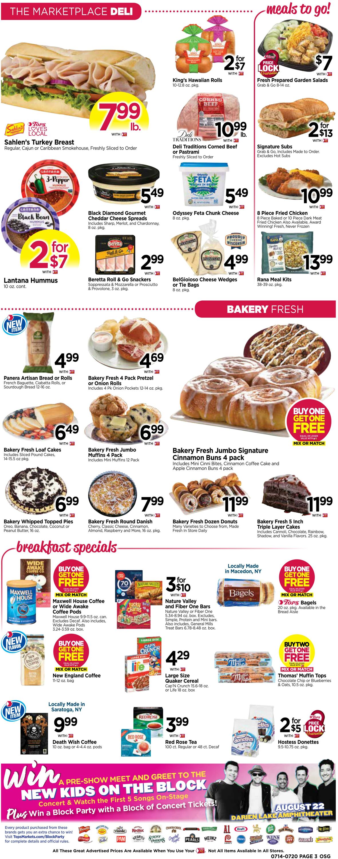 Weekly ad Tops Friendly Markets 07/14/2024 - 07/20/2024