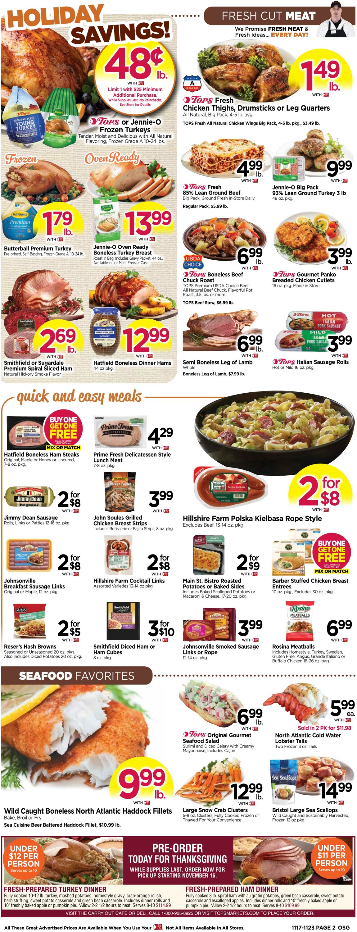 Weekly ad Tops Friendly Markets 11/17/2024 - 11/23/2024