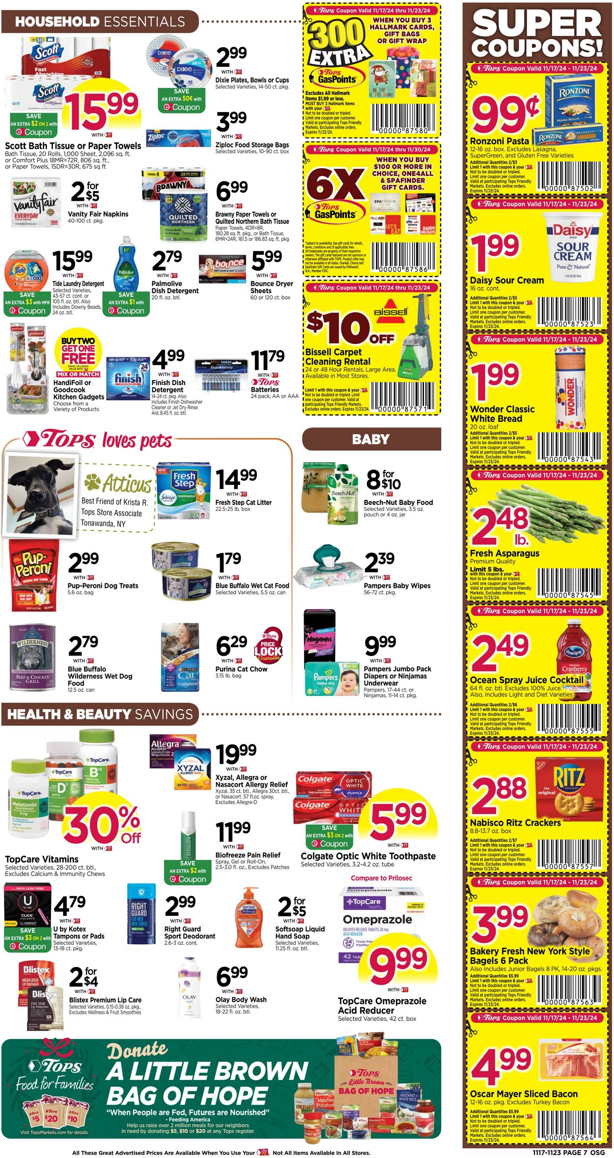 Weekly ad Tops Friendly Markets 11/17/2024 - 11/23/2024