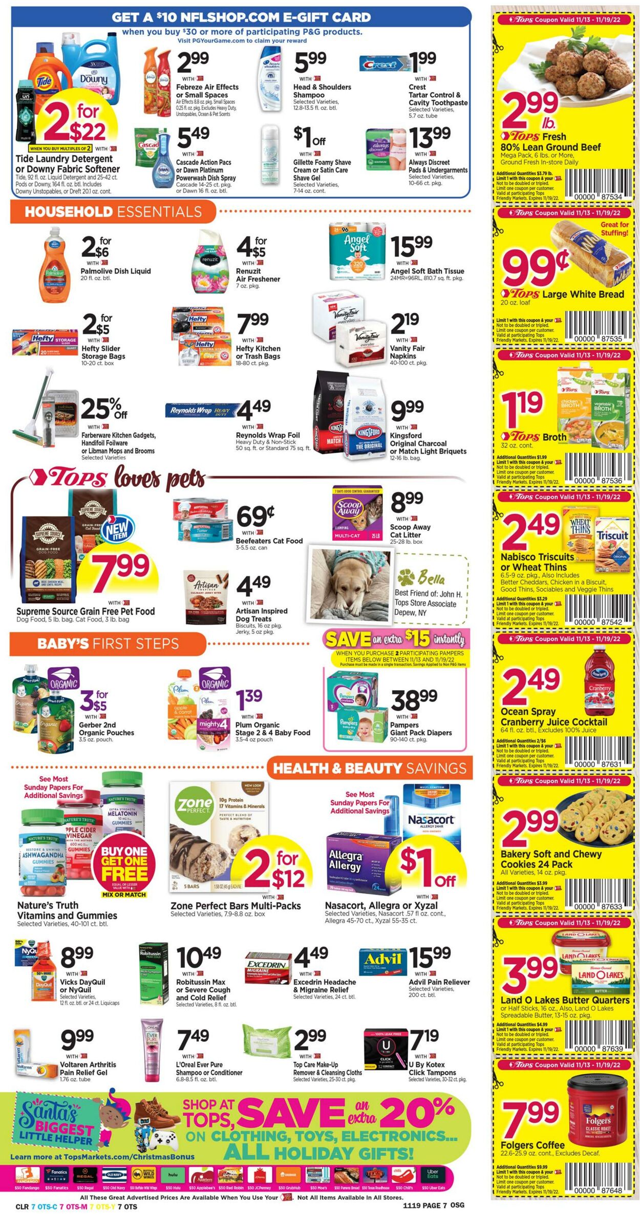 Weekly ad Tops Friendly Markets 11/13/2022-11/19/2022
