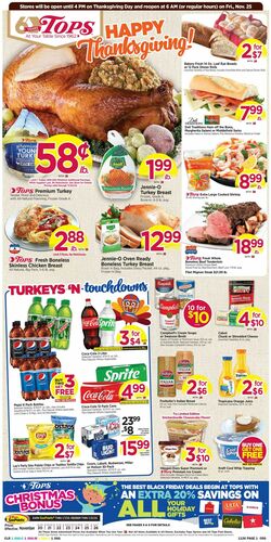 Weekly ad Tops Friendly Markets 11/20/2022-11/26/2022