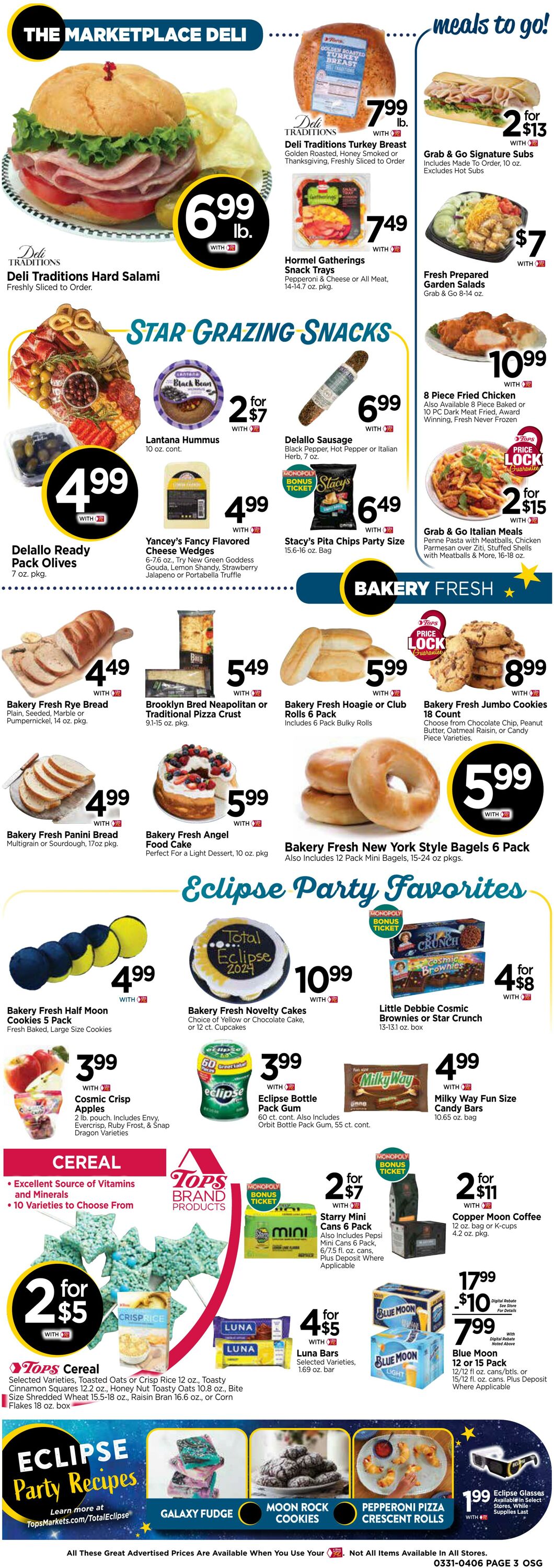 Weekly ad Tops Friendly Markets 03/31/2024 - 04/06/2024