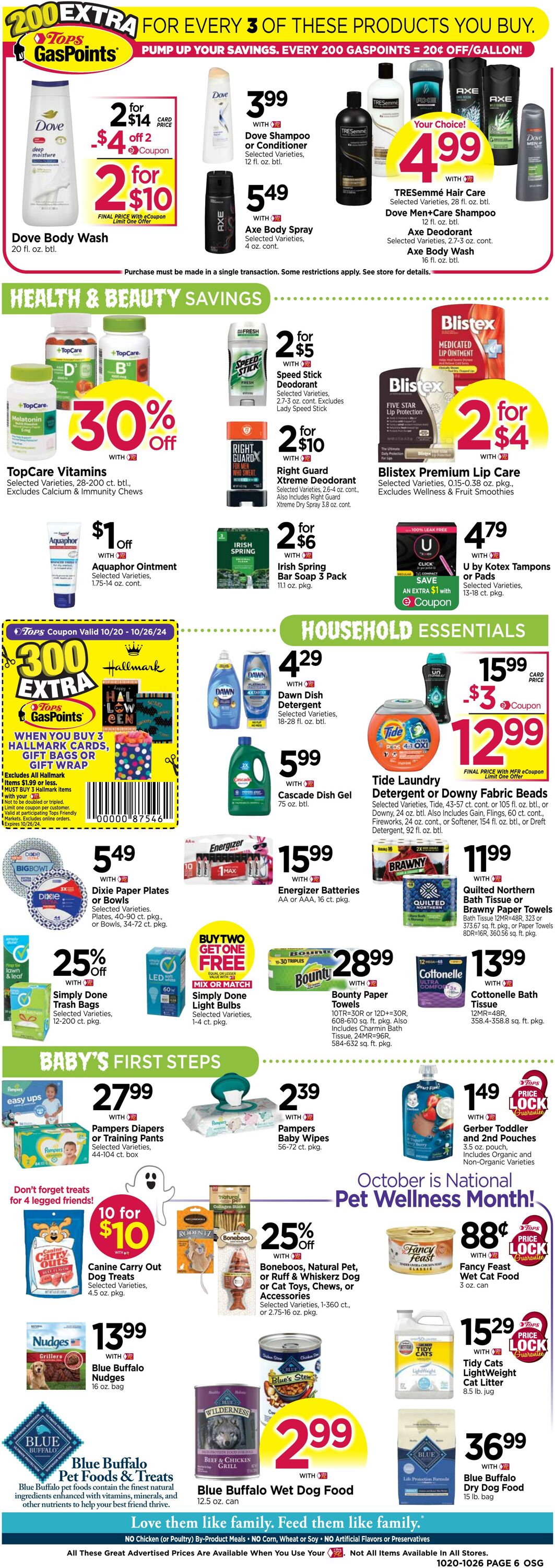 Weekly ad Tops Friendly Markets 10/20/2024 - 10/26/2024