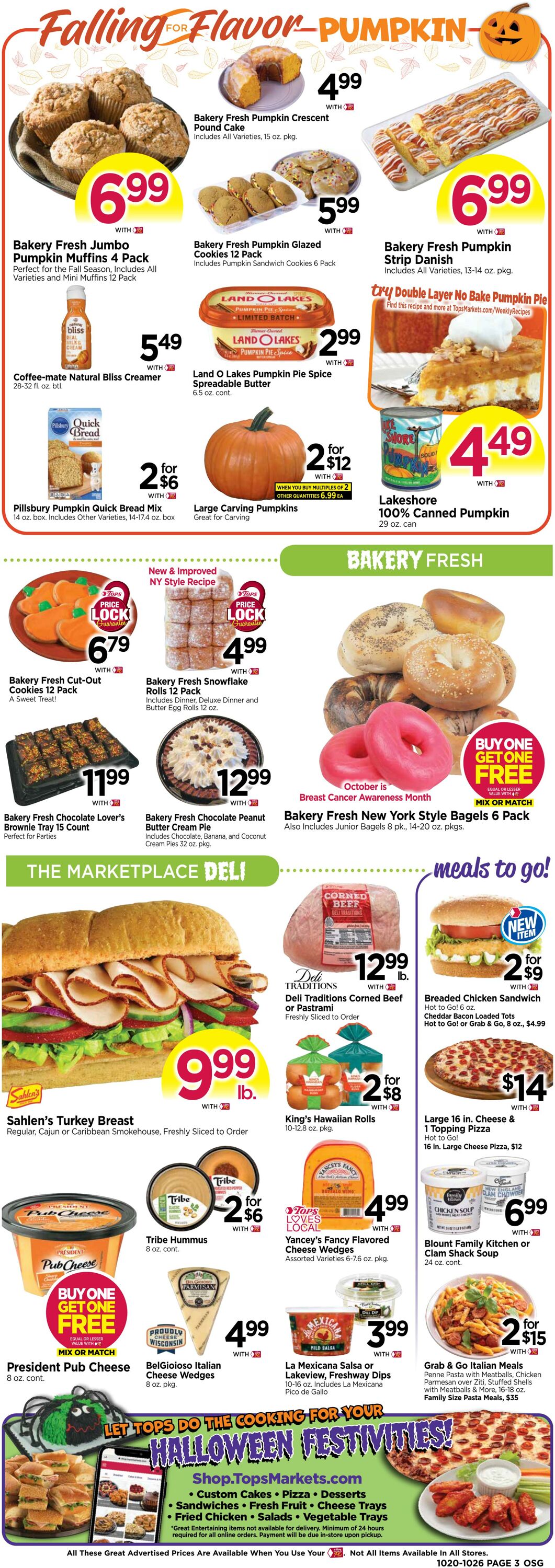 Weekly ad Tops Friendly Markets 10/20/2024 - 10/26/2024