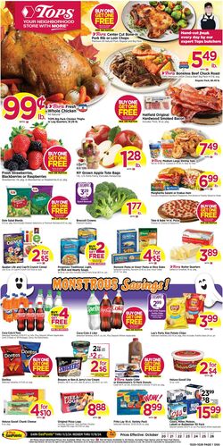 Weekly ad Tops Friendly Markets 11/03/2024 - 11/09/2024