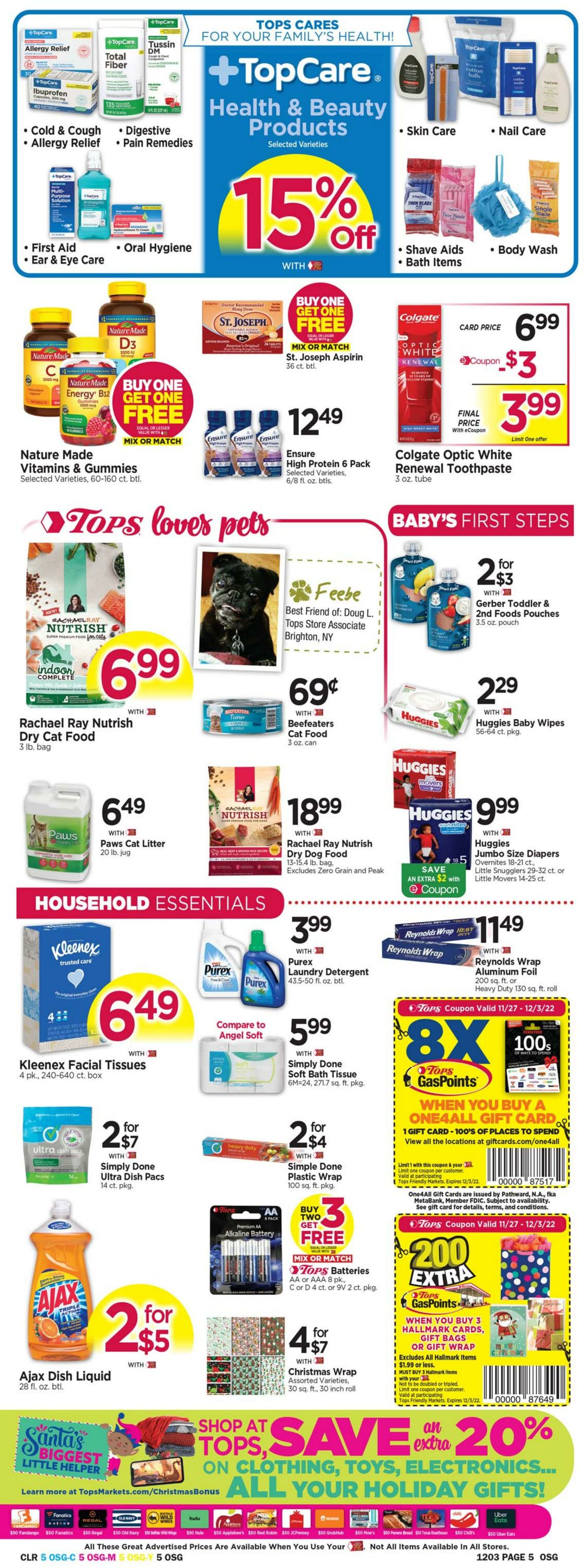 Weekly ad Tops Friendly Markets 11/27/2022 - 12/03/2022